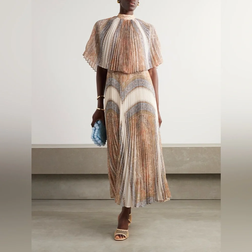 sunray pleated midi dress Zimmermann Sunray Pleated Dress